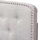 Baxton Studio Lucy King Panel Headboard in Greyish Beige, , large