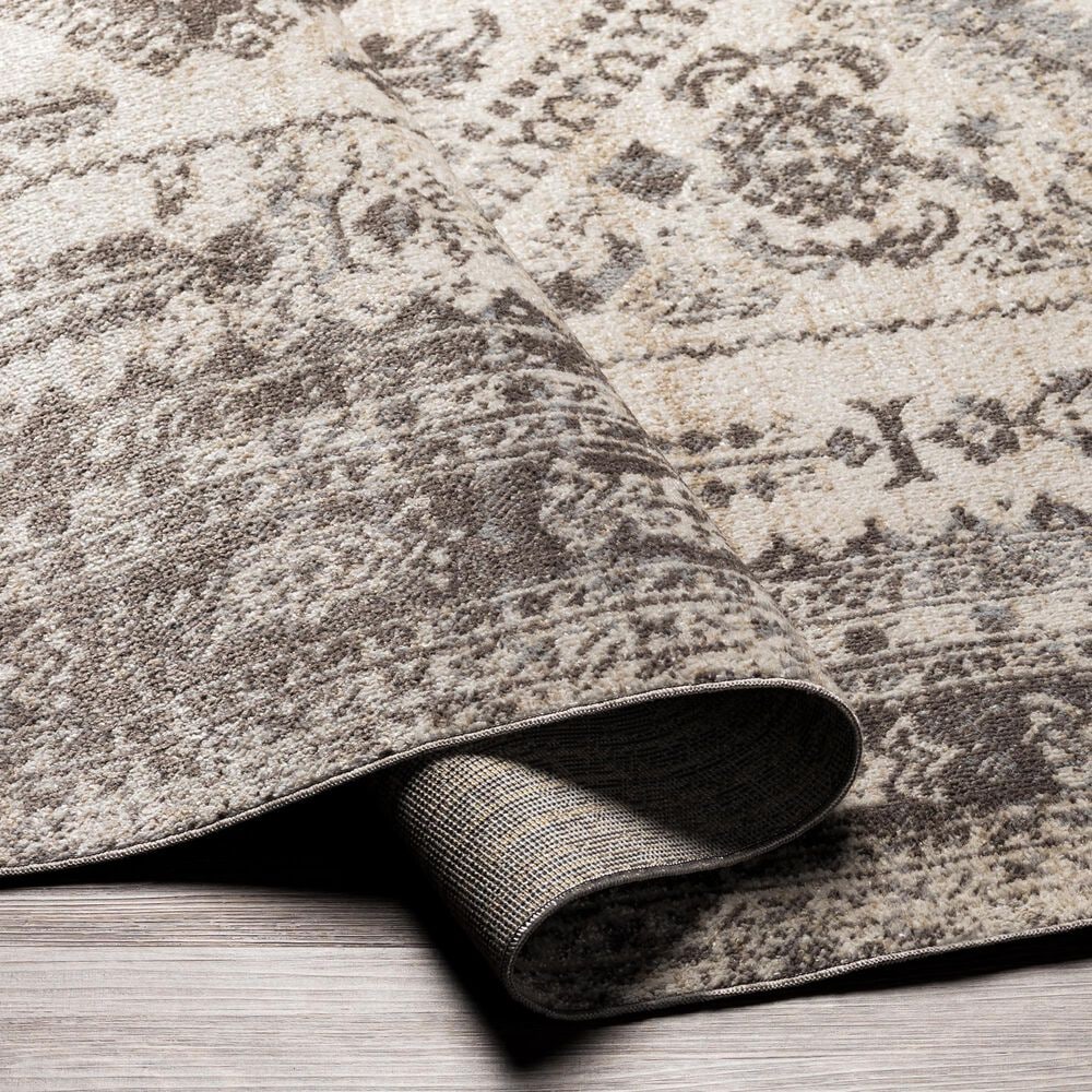 Surya Lavadora 5&#39;3&quot; x 7&#39; Brown, Gray and Light Beige Area Rug, , large