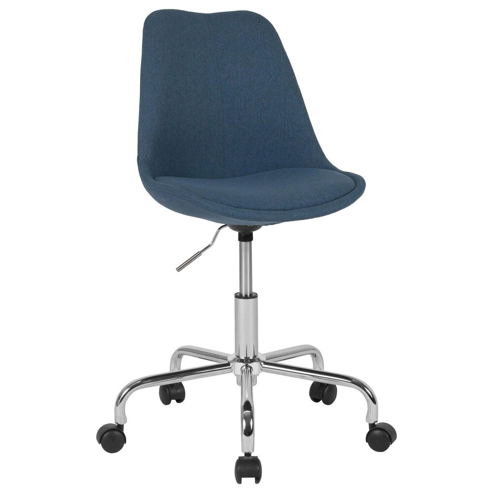 Flash Furniture Aurora Office Chair in Blue Fabric, , large
