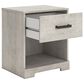 Ashley Shawburn 1-Drawer Nightstand in Light Gray, , large