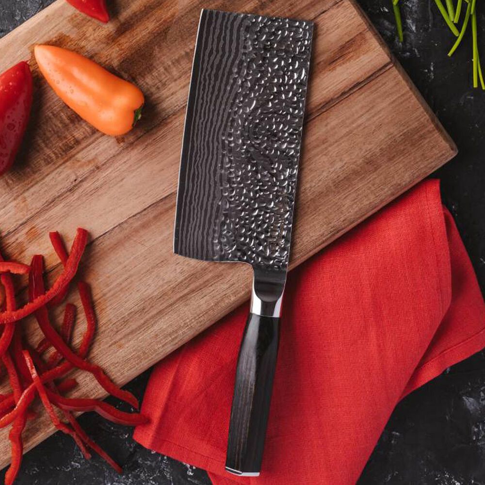 Power A 6.5&quot; Cleaver with Pakkawood Handle in Stainless Steel, , large