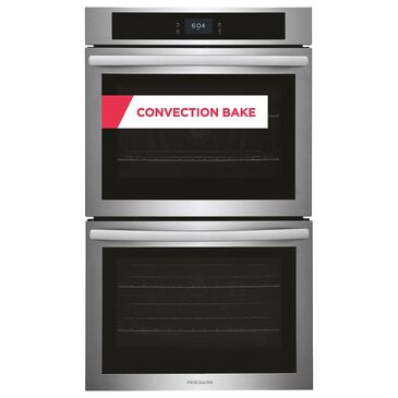 Frigidaire 2-Piece Kitchen Package with 30" Double Electric Wall Oven and 30" Gas Cooktop in Stainless Steel, , large
