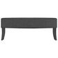 CorLiving Antonio 46" Bench with Espresso Legs in Dark Grey, , large