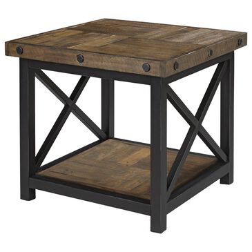 at HOME Carpenter Lamp Table in Oiled Oak, , large