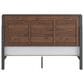 Ashley Fortlorn 4-Piece King Bedroom Set in Walnut Brown LED Light, , large