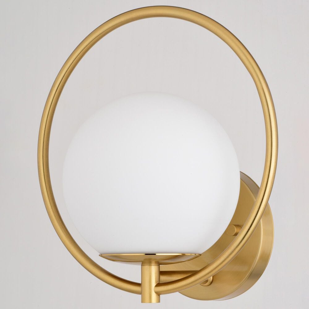 Vaxcel Bucktown 1-Light Wall Sconce in Natural Brass, , large