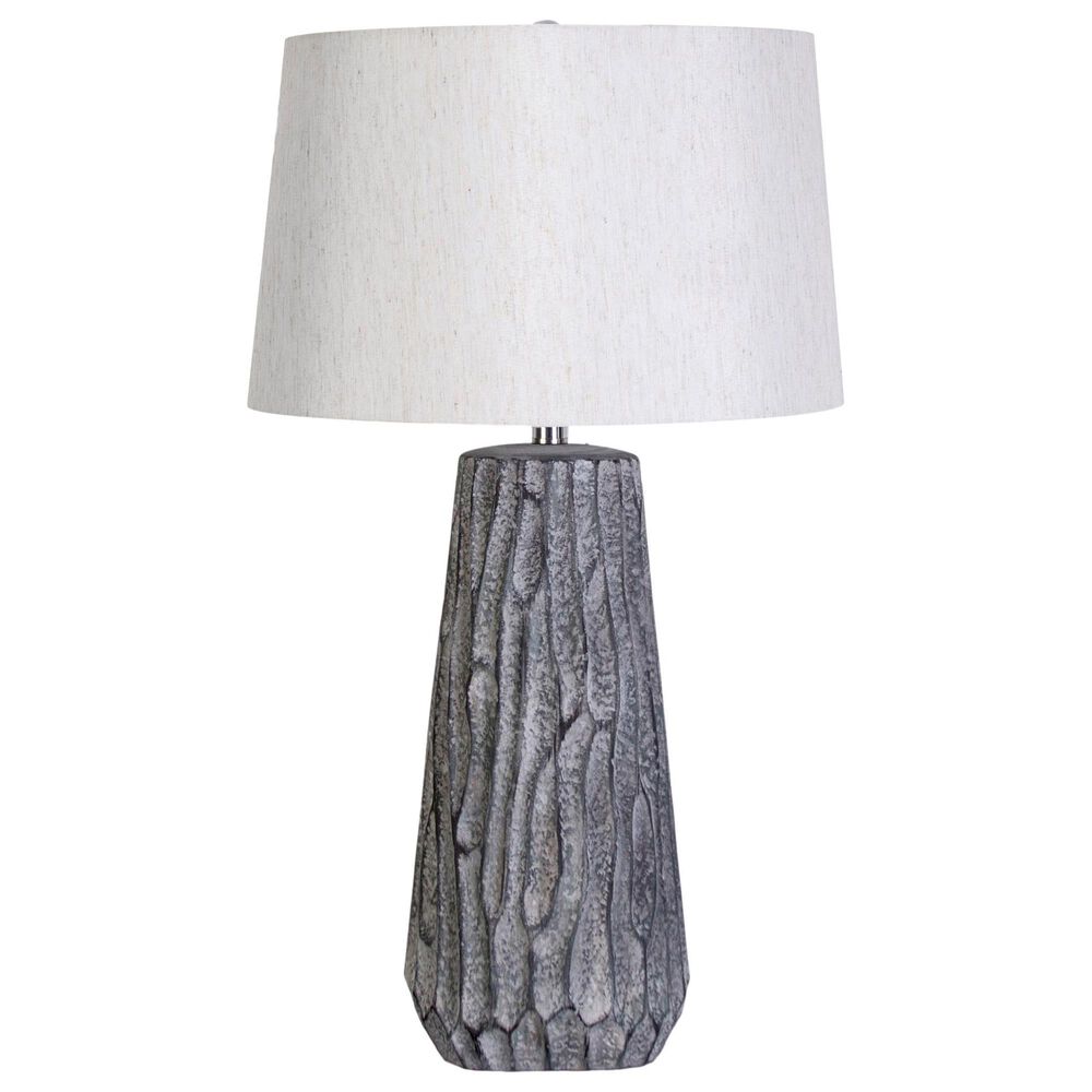 Classy Art Wholesalers Textured Elegance Ceramic Table Lamp in Slate, , large
