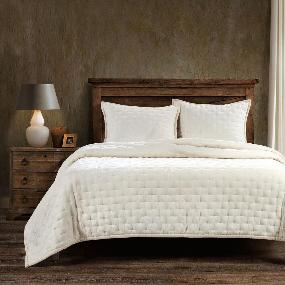 HiEnd Accents Stella 3-Piece King Quilt Set in Stone, , large