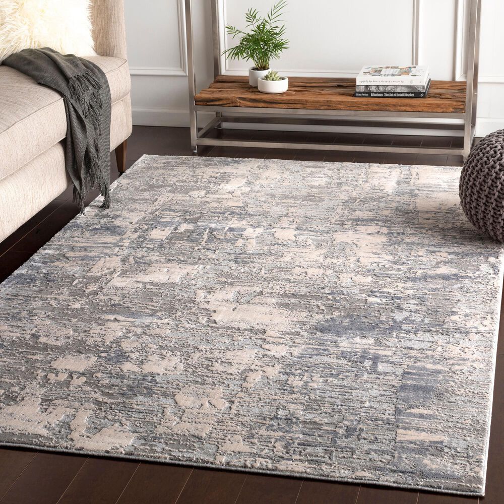 Surya Alpine 6&#39;7&quot; x 9&#39;6&quot; Gray, Charcoal, Taupe and Light Gray Area Rug, , large