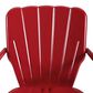 Crosley Furniture Ridgeland Metal Chair in Red (Set of 2), , large