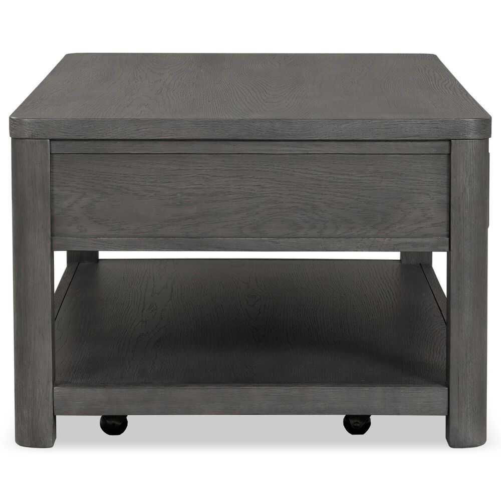 Furniture of America Piez Coffee Table in Ash Gray and Stainless Steel, , large