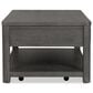 Furniture of America Piez Coffee Table in Ash Gray and Stainless Steel, , large