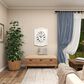 Maple and Jade Farmhouse Wall Clock in Whitewashed, , large