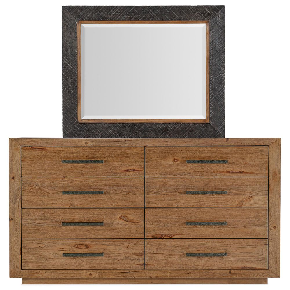 Hooker Furniture Big Sky Dresser and Mirror Set in Brown, , large