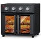 HOMLUX 26 Qt Air Fryer Toaster Oven in Black, , large