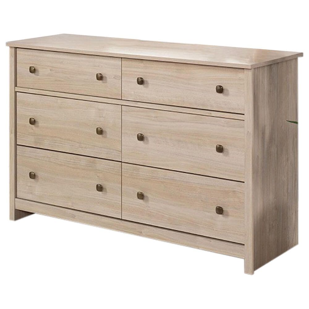 Sauder River Ranch 6-Drawer Dresser in Harvest Walnut, , large