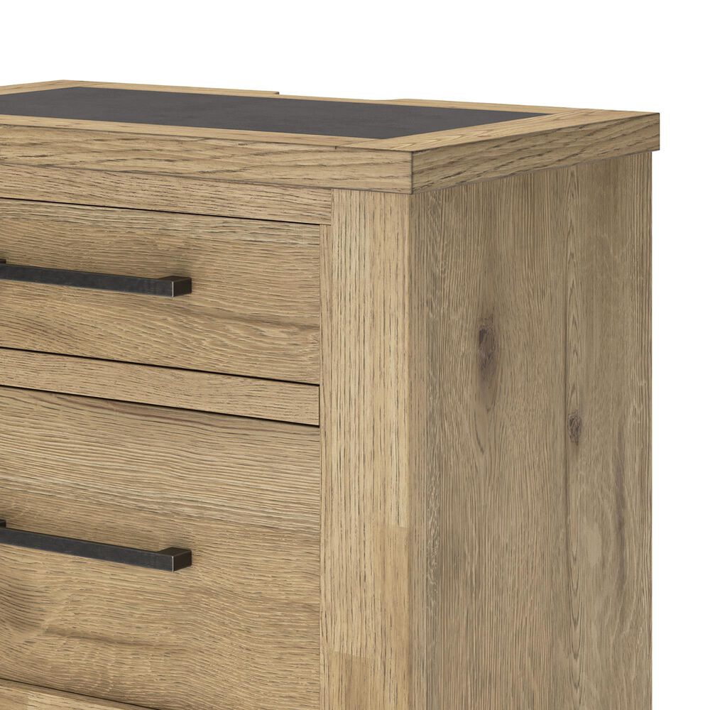 Ashley Galliden 2-Drawer Nightstand in Light Brown and Cement, , large