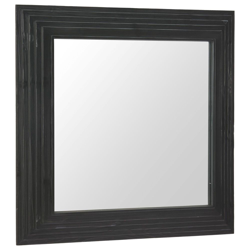 Zuo Modern Kare Wall Mirror in Black, , large