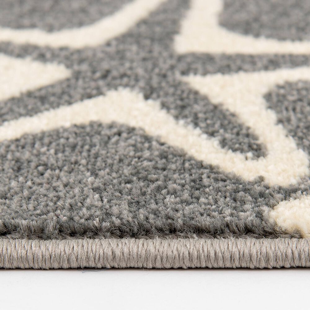 Central Oriental Terrace Tropic Sandy Starfish 6&#39;7&quot; x 9&#39;6&quot; Stone and Snow Area Rug, , large