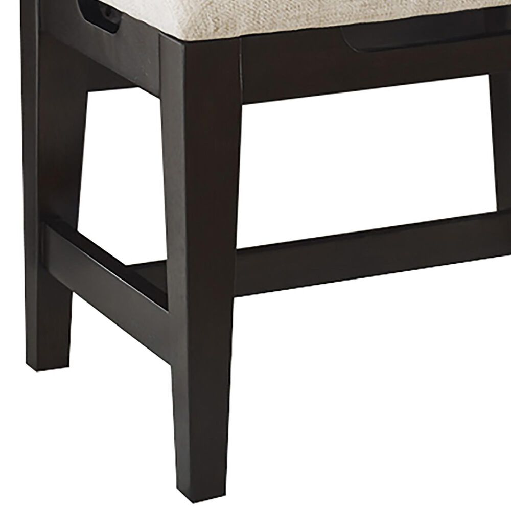 Riva Ridge Sutton Stool Benches in White and French Roast, , large