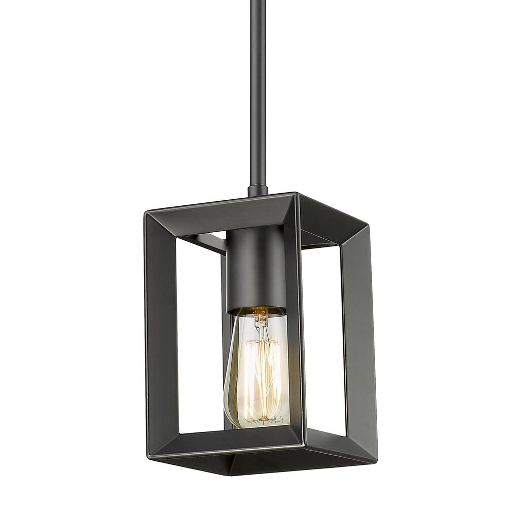 Golden Lighting Smyth Mini Pendant in Matte Black, , large