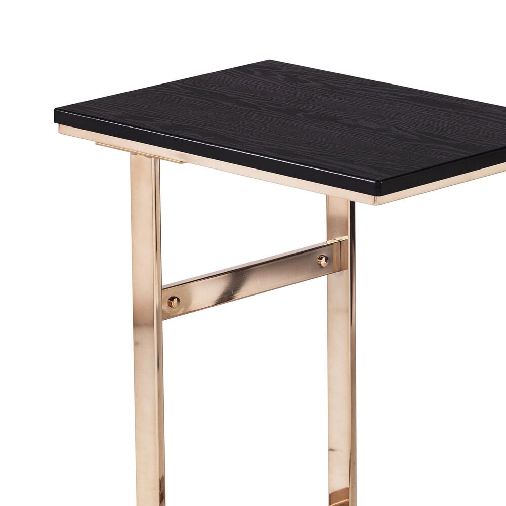 Southern Enterprises Rindland C-Table in Black and Champagne, , large