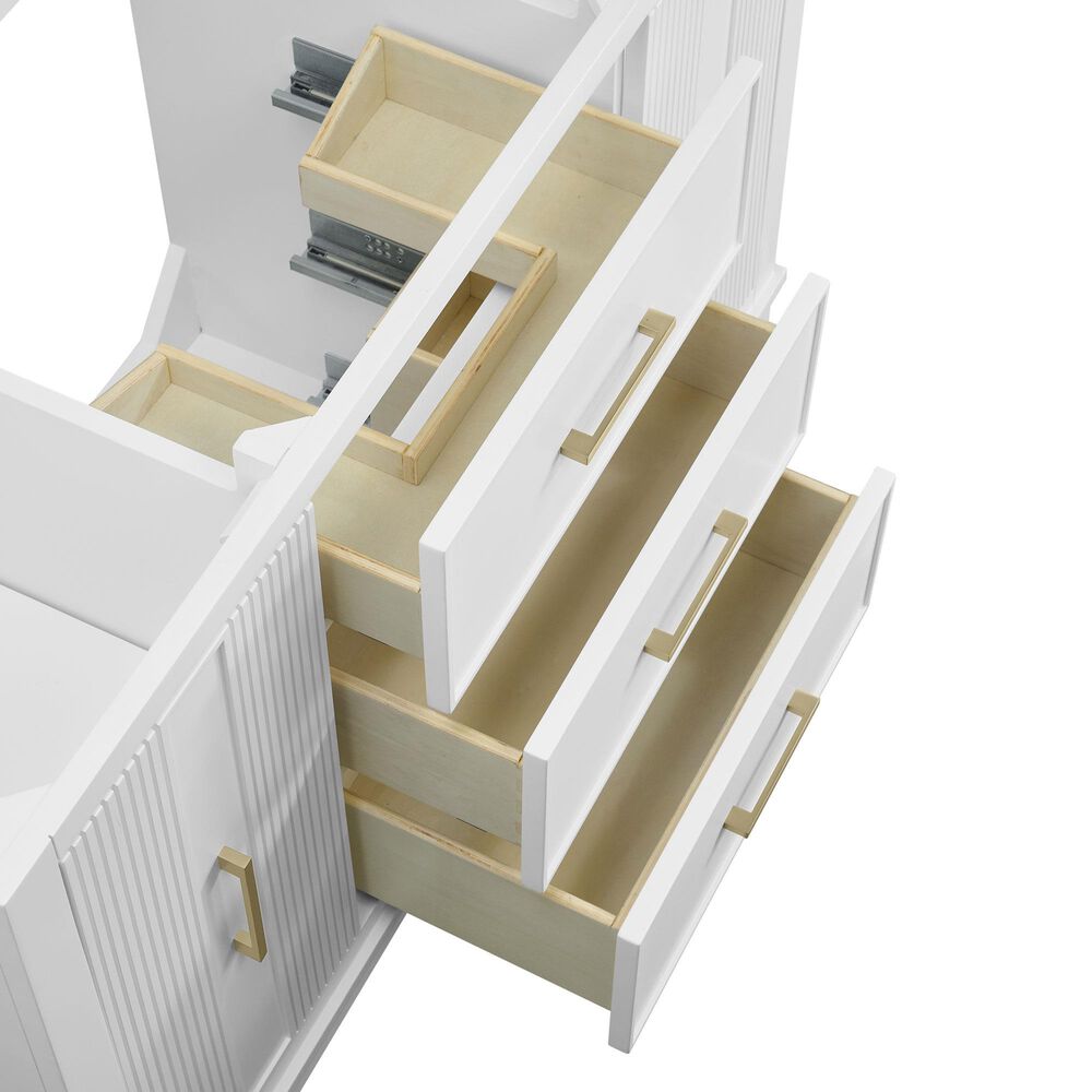 37B Fenwick 48" Single Bathroom Vanity in Bright White with Glossy White Composite Stone Top and Backsplash, , large