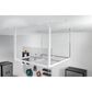 Gladiator 4" x 4" Overhead GearLoft Storage Rack in White, , large