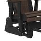 Amish Orchard Adirondack Glider Chair in Brazilian Walnut and Black, , large