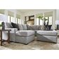 Ashley Lakepoint Oversized Accent Ottoman in Nickel, , large