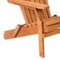 Furniture of America Raye Folding Patio Adirondack Chair in Natural, , large
