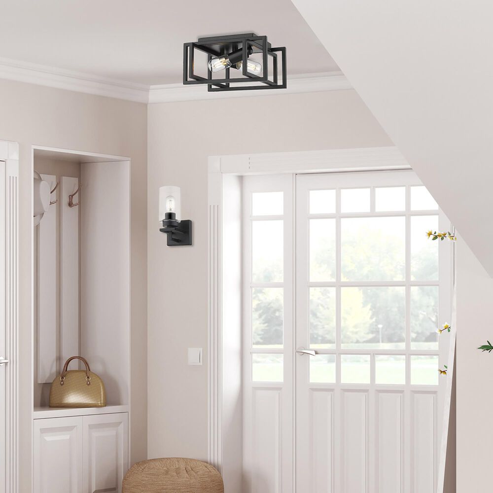 Golden Lighting Tribeca Flush Mount in Matte Black, , large