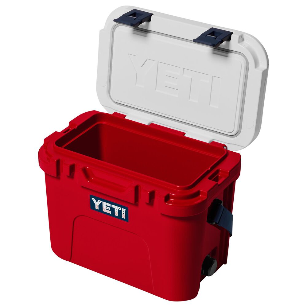 YETI Roadie 15 Hard Cooler in Rescue Red, Navy and White, , large
