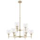 Hunter Xidane 9-Light Chandelier in Alturas Gold, , large