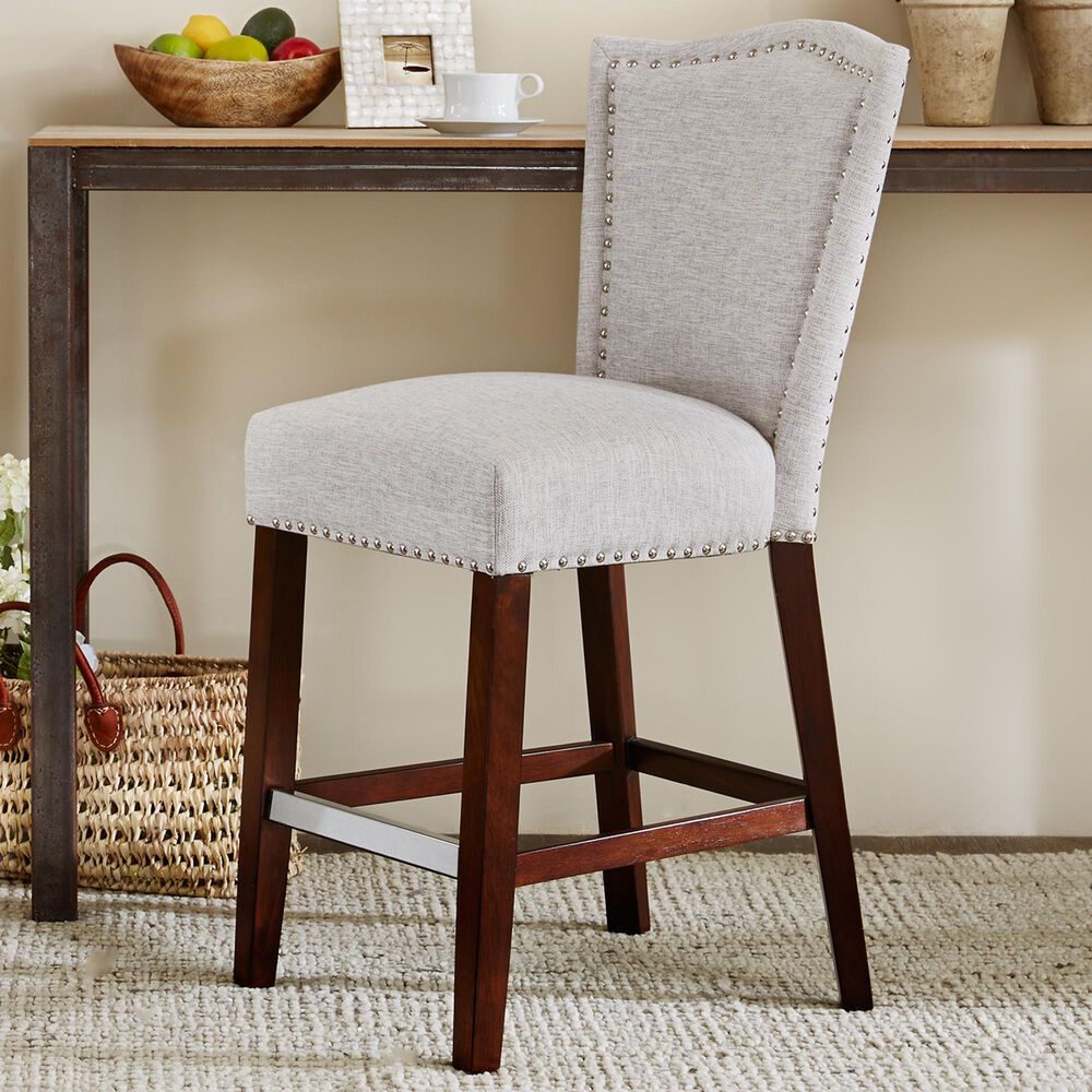 Hampton Park Nate Counter Stool in Grey Multi, , large