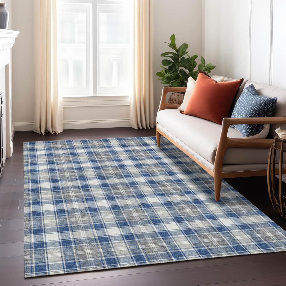 Dalyn Rug Company Wonderland WN25 3&#39; x 5&#39; Navy Indoor/Outdoor Area Rug, , large