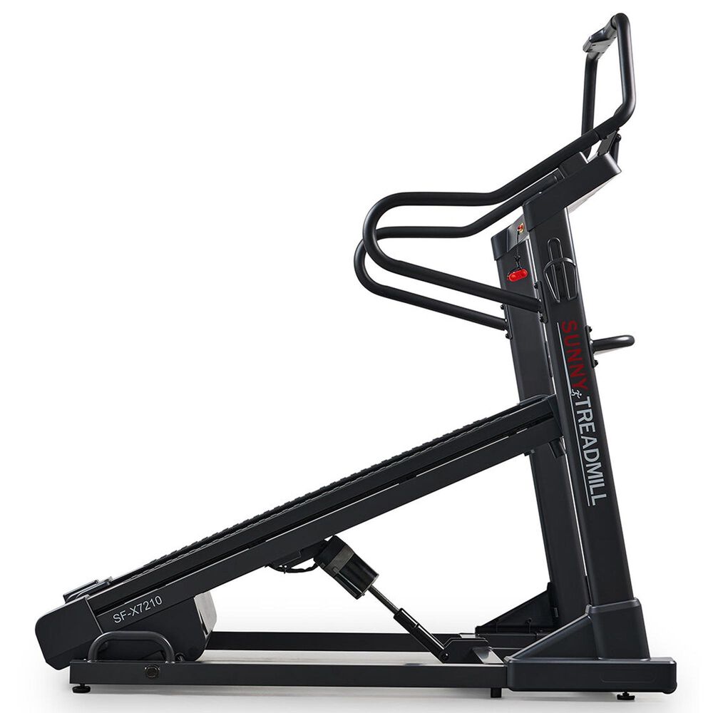 Sunny Health &amp; Fitness Premium Ultimate Incline Decline Folding Treadmill in Black and Red, , large