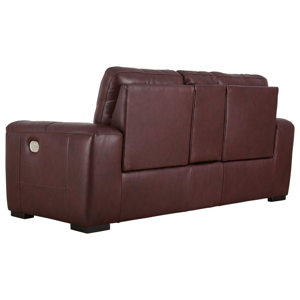 Ashley Alessandro Power Reclining Loveseat with Console in Garnet, , large