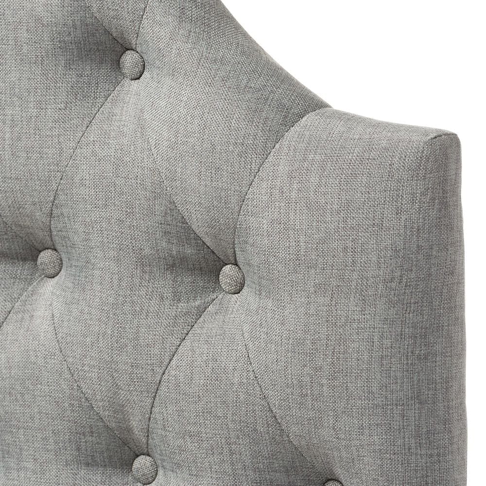 Baxton Studio Morris Twin Upholstered Headboard in Grey, , large