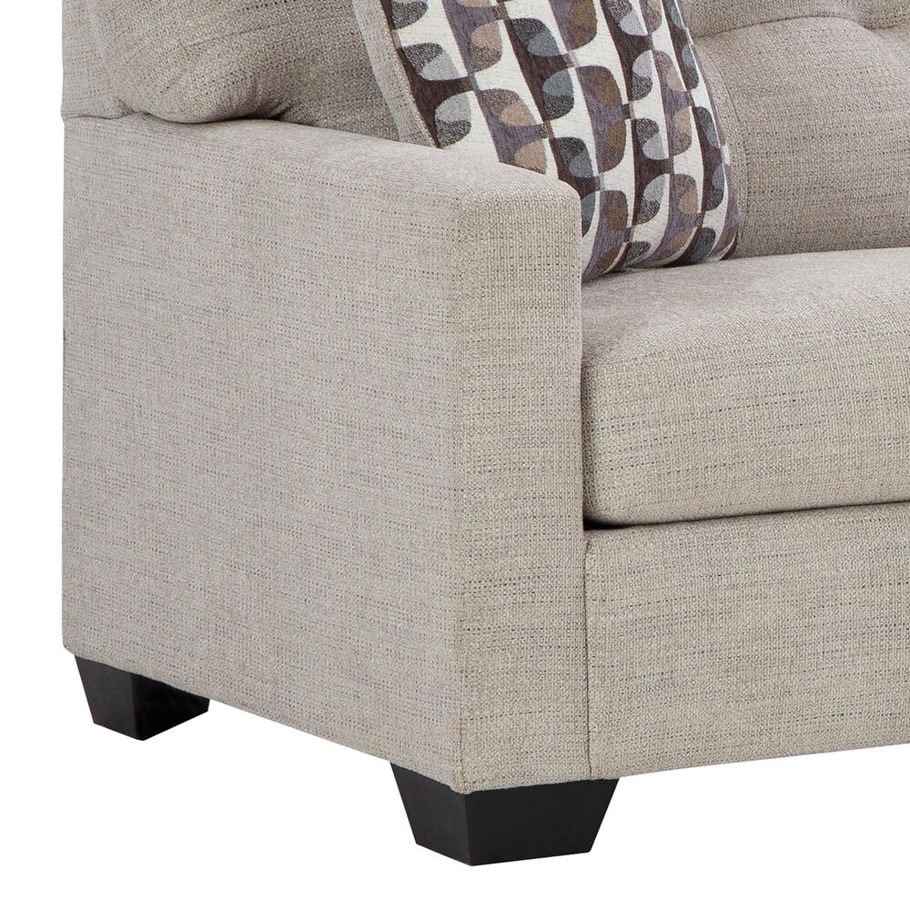 Ashley Mahoney Stationary Sofa and Loveseat Set in Pebble, , large
