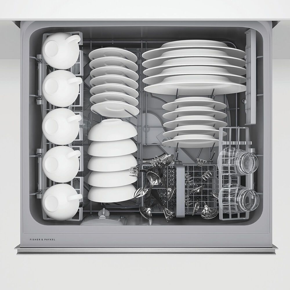 Fisher &amp; Paykel 24&quot; Built-Under Smart Double Drawer Dishwasher with 42 dBA in Stainless Steel, , large