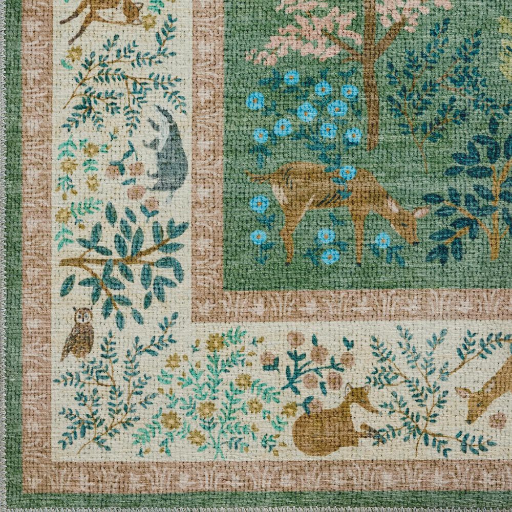 Loloi Canopy Woodland Sage and Blush 2&#39;6&quot; x 7&#39;6&quot; Runner, , large