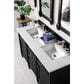 James Martin Vanities Brittany 60" Double Bathroom Vanity in Black Onyx with 3 cm Eternal Jasmine Pearl Quartz Top, , large