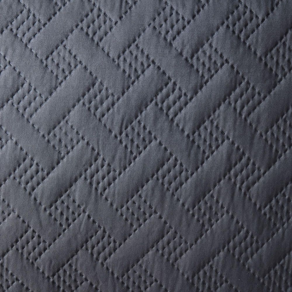 Trade Linker 2-Piece Twin Basket Pinsonic Quilt Set in Charcoal, , large