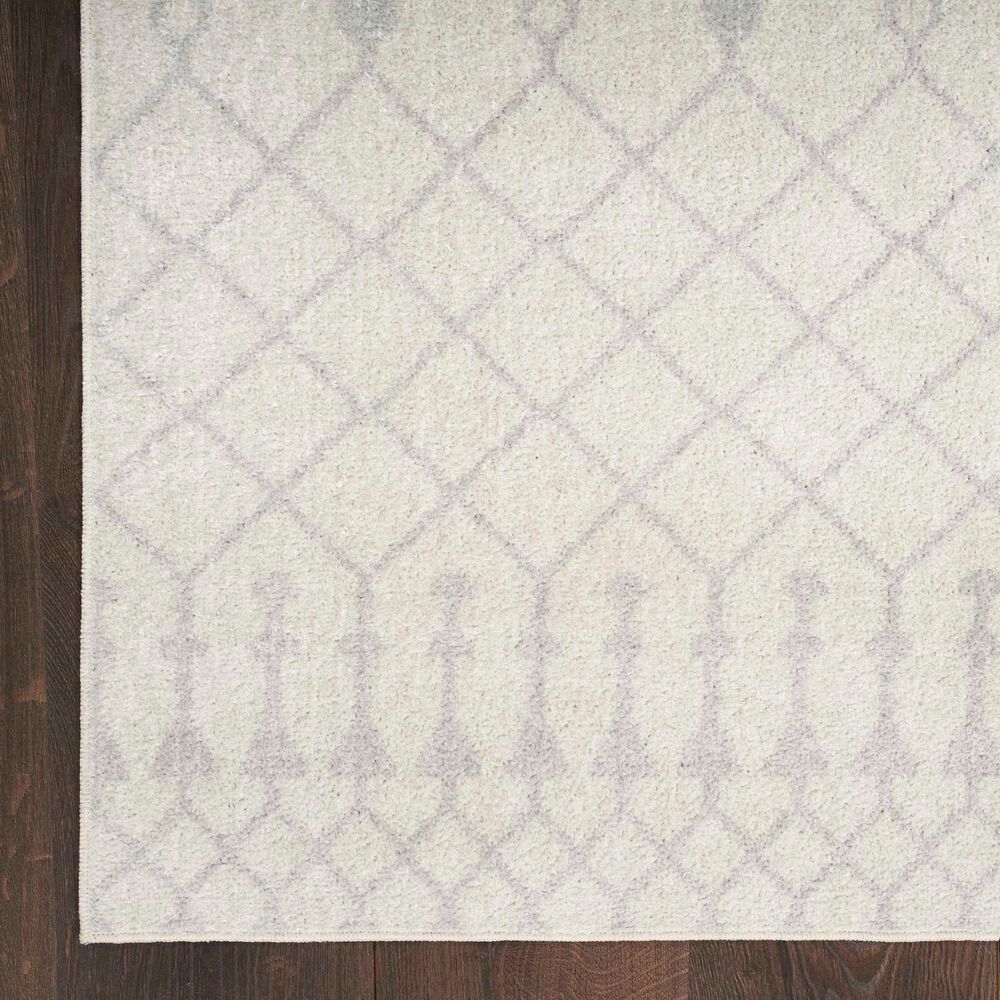 Nourison Astra Machine Washable 5&#39;3&quot; x 7&#39; Ivory Area Rug, , large