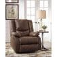 Ashley Bladewood Zero Wall Manual Recliner in Coffee, , large
