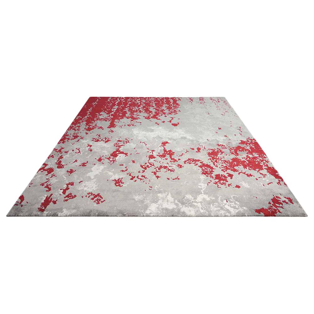 Nourison Twilight TWI21 12&#39; x 15&#39; Grey and Red Area Rug, , large