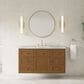 James Martin Laurent 48" Single Bathroom Vanity in Honey Oak with 3 cm Carrara Marble Top and Rectangular Sink, , large