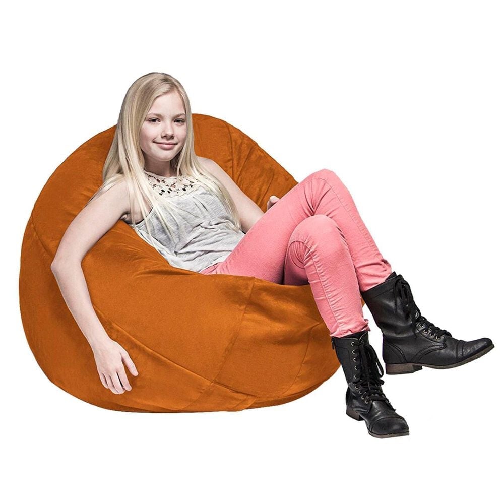 Jaxx 4&#39; Cocoon Kids Bean Bag in Mandarin, , large