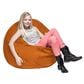 Jaxx 4" Cocoon Kids Bean Bag in Mandarin, , large